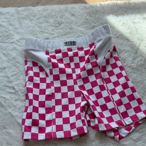 Five Dancewear Other - Five Kids' Pink Checkered Shorts
